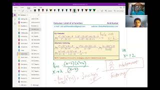 Practice Questions on Evaluating Limits Calculus MCV4U