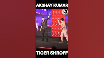 Wait For End 😂😂|| Tiger Shroff was showing his stunts to Akshay Kumar #shorts #akshaykumar #stunt