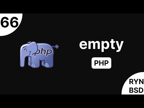 شرح PHP - empty()