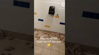 the school bathroom