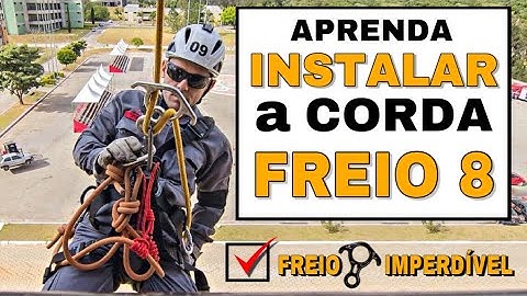 Como passar a corda no freio 8 para executar o Rapel - Técnica freio oito imperdível