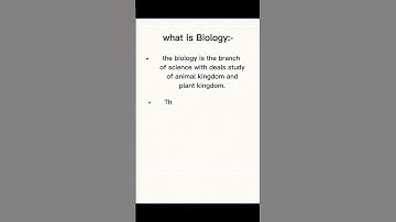 What is Biology #shorts #science #education #definitions