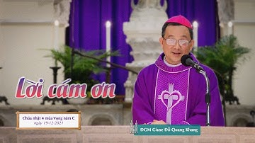 Lời cám ơn - ĐGM Giuse Đỗ Quang Khang