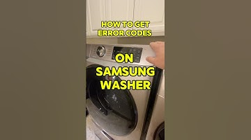 How to get error codes on your Samsung front-load washer #samsungtips #appliancerepair #repairing