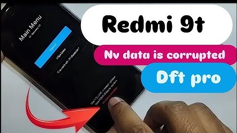 Redmi 9t Nv Data is corrupted Fix Dft Pro. by Gsm_Uzb