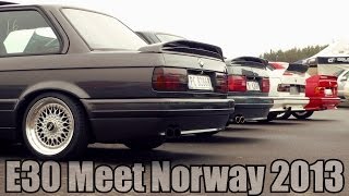E30 meet Norway 2013 at Rudskogen Race Track