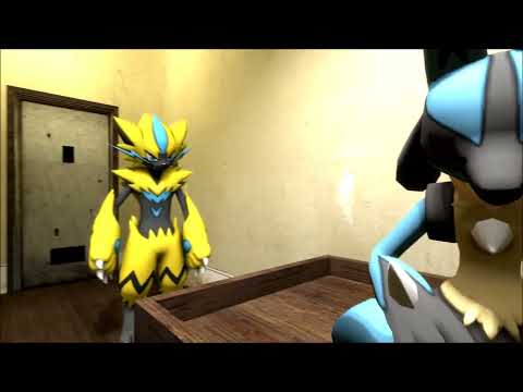 Zeraora’s Gassy time with Lucario!