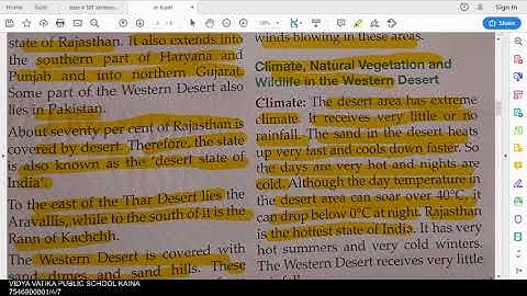 class 4 sst chapter 6 the western desert part 1