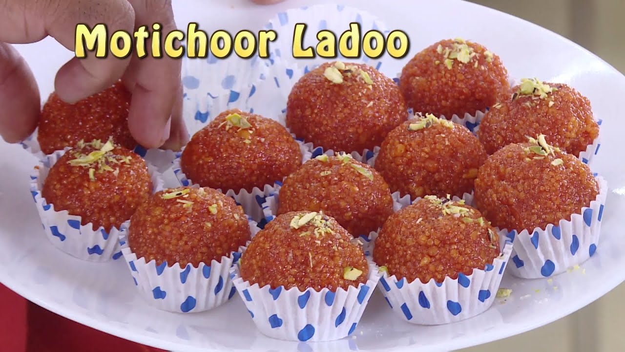 Ladoo Recipe 6 - Motichoor Ladoo Recipe - How to make Motichoor Laddoo | Vahchef - VahRehVah