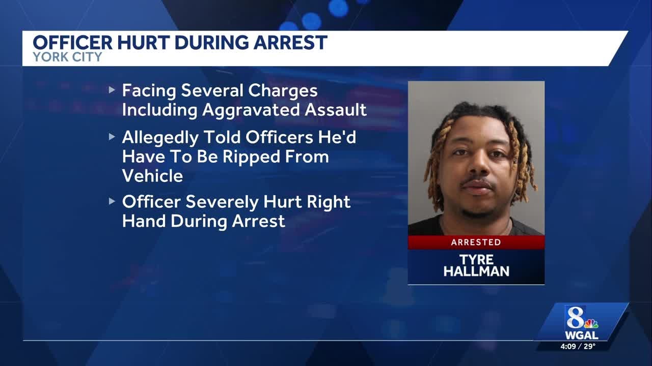 York man charged after officer injured during traffic stop, police say ...