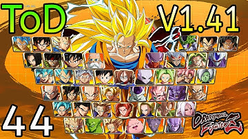ALL 44 Characters Solo TOD Combo (v1.41) - NEW DBFZ Patch!!