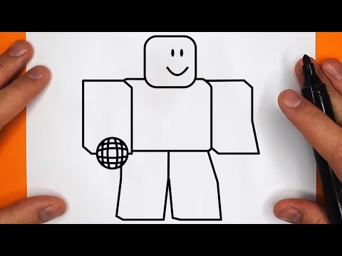 Como DESENHAR o NOOB do ROBLOX (PASSO A PASSO), Cómo DIBUJAR a NOOB ROBLOX