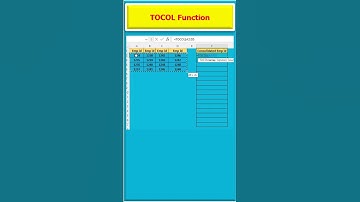 🔥Excel Magic🔥: How to Use TOCOL Function for Efficient Data Extraction #shorts