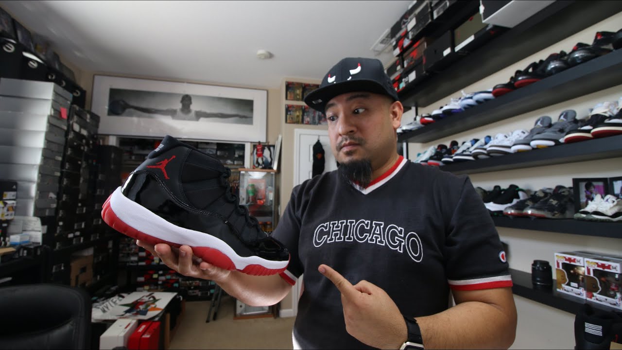 The 2019 Air Jordan 11 Retro Black/Red - YouTube