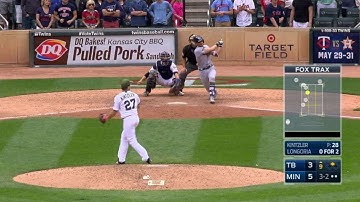 TB@MIN: Longoria cracks RBI double into left field