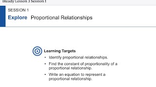 iReady Math 7 Lesson 3 Session 1
