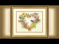 Overview: Dimensions 70-35336 'Wildflower Wreath' Counted Cross Stitch Kit for Beginners, 14 Cou...