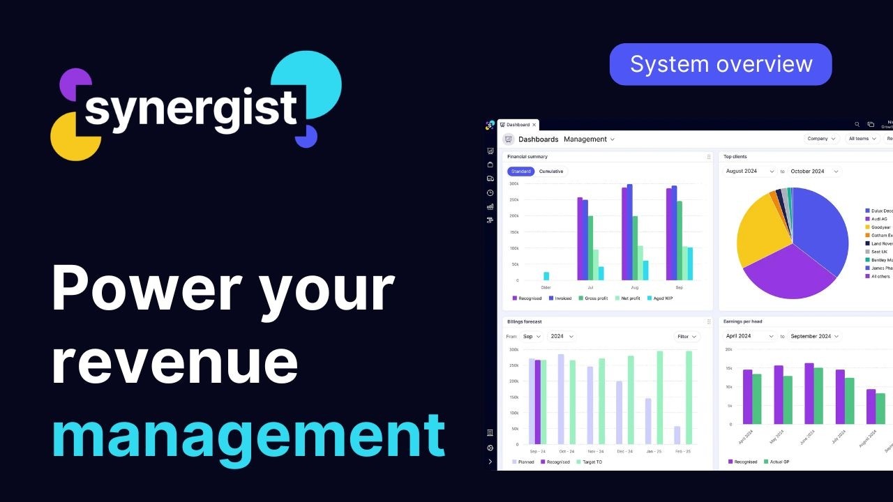 Power your revenue management with Synergist | Agency management Software