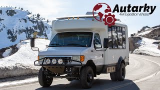 Autarky 4x4 Offroad Expedition Van Tour. Lightweight Off grid Luxury Campers.
