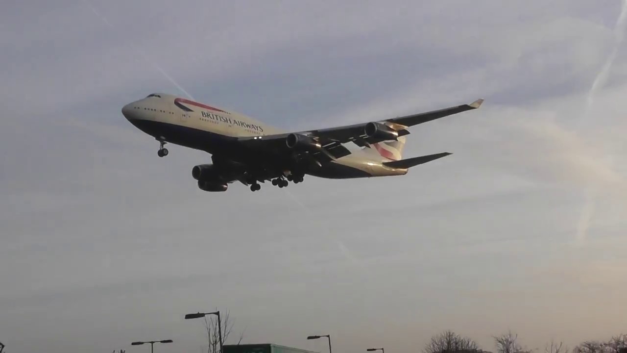 Aviation BA116 Boeing 747 GBYGD JFK lands London LHR 19feb17 748a & Concorde etc