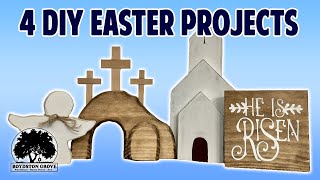 4 Scrap Wood Easter Decoration Ideas / Easy Woodworking Projects