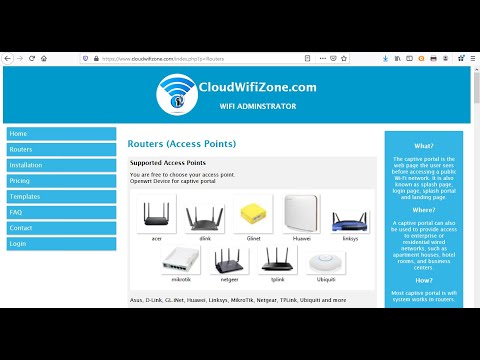 Hotspot Captive portal setup cloudwifizone.com