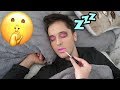 Doing My Boyfriends Makeup While He's Sleeping Prank!!!