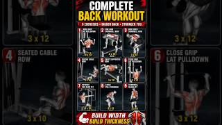 Complete Back Workout 💪 | 9 Best Exercises for Bigger &amp; Stronger Back