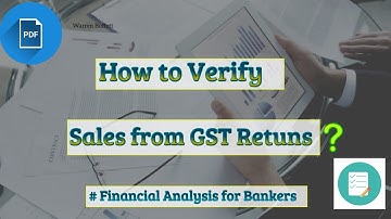 Verify Sales from GST Return