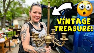 Ep724:  We FILLED THE TRUCK!  🤯🤯  HUGE Labor Day Haul!  😃  Antique Lamps & Vintage Furniture!