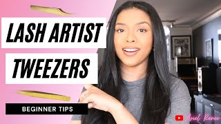 BEGINNER LASH TECH TWEEZERS | EYELASH EXTENSIONS PRODUCT | LASH TECH TIPS