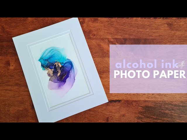 How To Use Alcohol Inks on Watercolor Paper