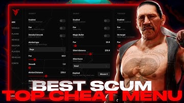 **ShowCase** Best Scum - TOP Cheat Menu | Greated Cheat For Scum | Aimbot, Esp & Many | FREE 100%