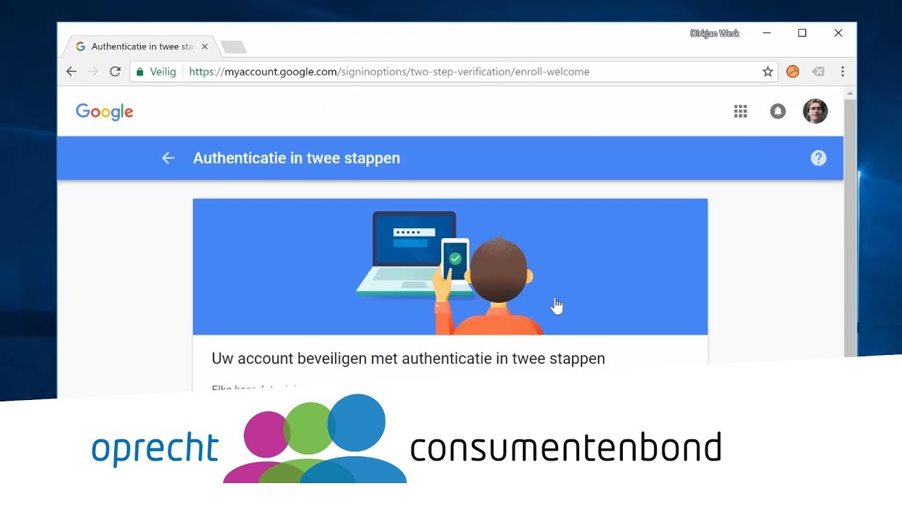 Update Dubbele Authenticatie Google - How to (Consumentenbond)