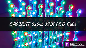 EASIEST 5x5x5 RGB LED Cube (using PCB