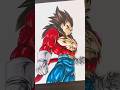 【ドラゴンボールレジェンズ】スーパーサイヤ人４ベジータの絵に色を塗ってみました‼️ I tried coloring a picture of Vegeta‼️#shorts