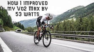 How a well trained cyclist improved Vo2 by 53 watts