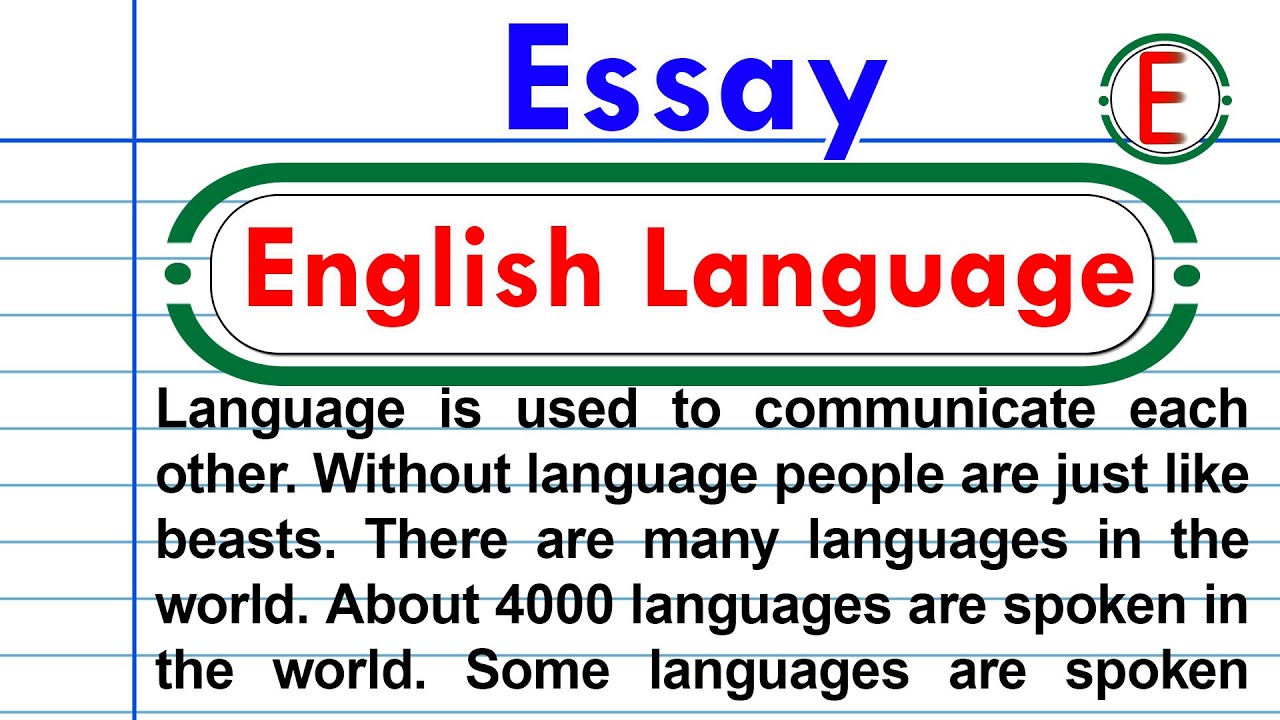 Importance of English Language Essay  । English Language