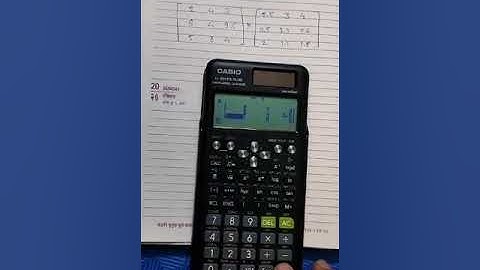 CASIO 991ES PLUS Calculator Matrix Multiplication Size 3X3 Matrix and 3X3 Matrix