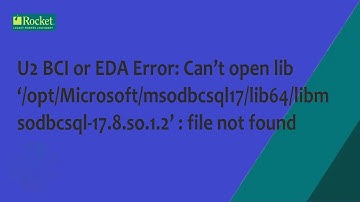 Error: Can’t open lib ‘/opt/Microsoft/msodbcsql17/lib64/libmsodbcsql-17.8.so.1.2’ : file not found