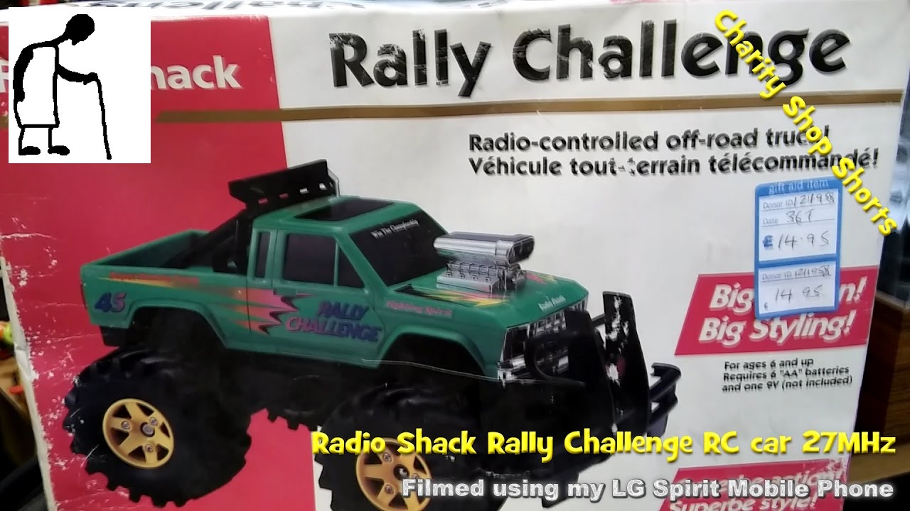 Charity Shop Short - Radio Shack Rally Challenge RC car 27MHz - YouTube