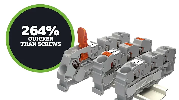 WAGO TOPJOB® S Rail-Mount Terminal Blocks - 264% Faster!