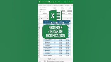 COMO PROTEGER CELDAS EN EXCEL PARA QUE NO SEAN MODIFICADAS #Excel #Exceltips #Exceltutorial #Shorts