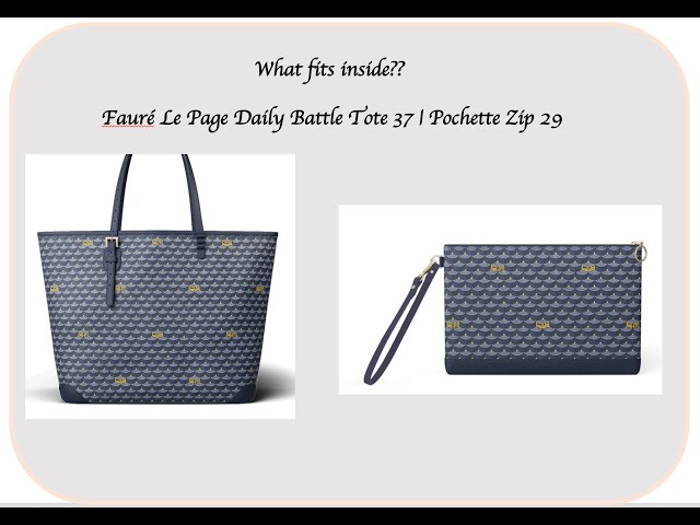 Fauré Le Page Daily Battle Tote 37, Pochette Zip 29