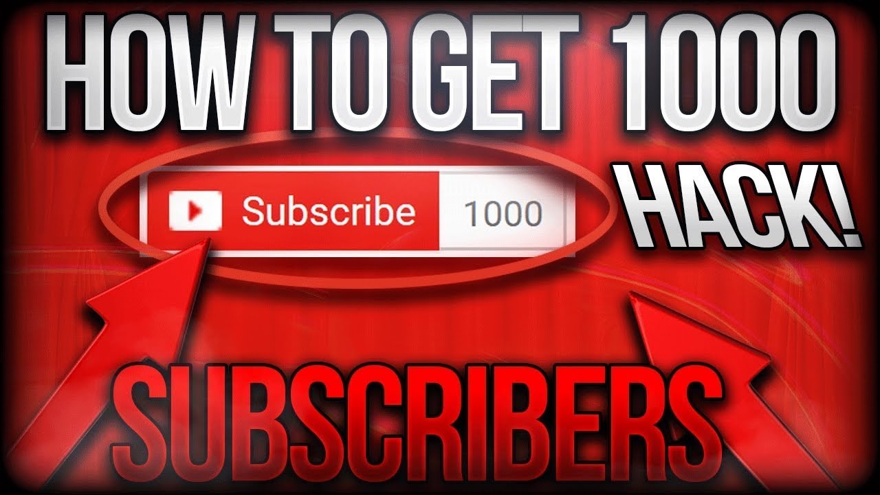 How To Get 1000 Subscribers Fast 2019 Hack! YouTube