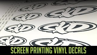 Screen Printing Vinyl Decals