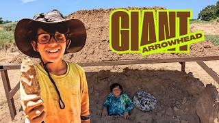 We Dug for Arrowheads in Texas… Then THIS Happened 🤯 (Kids Found a GIANT One!)