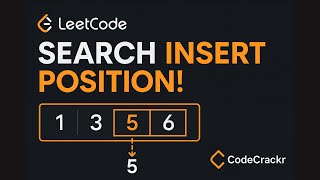🔥 Search Insert Position LeetCode | Easy & Fast Solution Explained!
