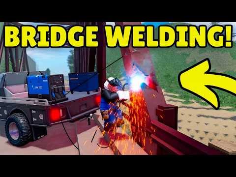 Thumbnail for I Used My NEW Welding Truck to Fix a Broken Bridge in APM | Roblox American Plains Mudding