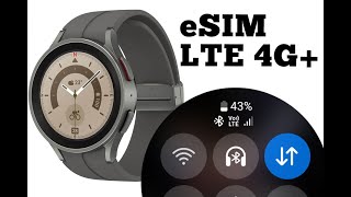 How to activate a network provider MOBILE PLAN, eSIM to Samsung Galaxy Watch 5 pro